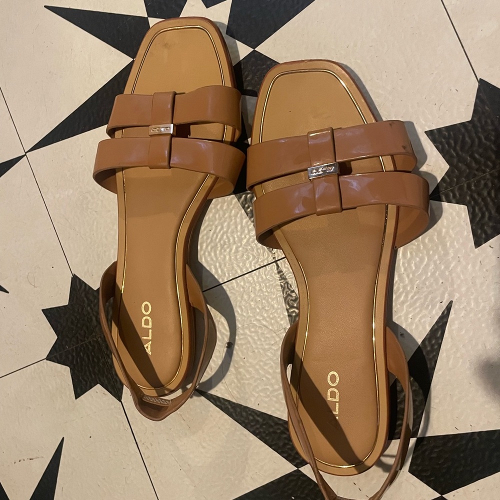 Aldo Women's Brown Strappy Sandals